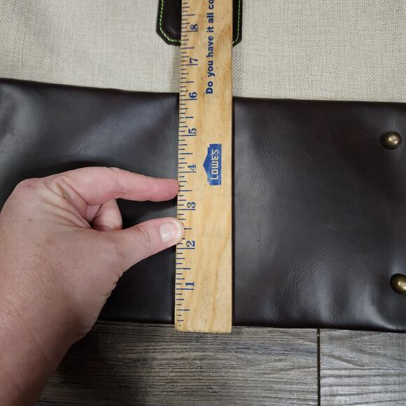 Canvas Patron tote bag lime green interior - Picture 7 of 10